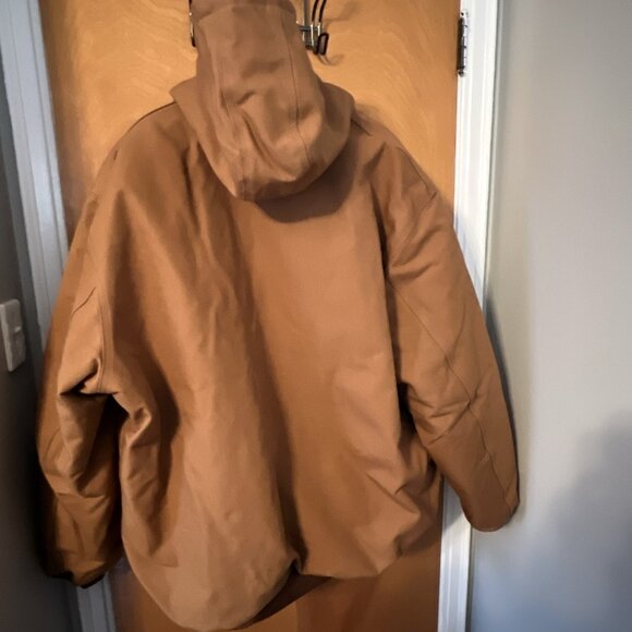Carhartt Duck Jacket J-140 Brown 3XL Tall Hooded NWT USA - Picture 5 of 8